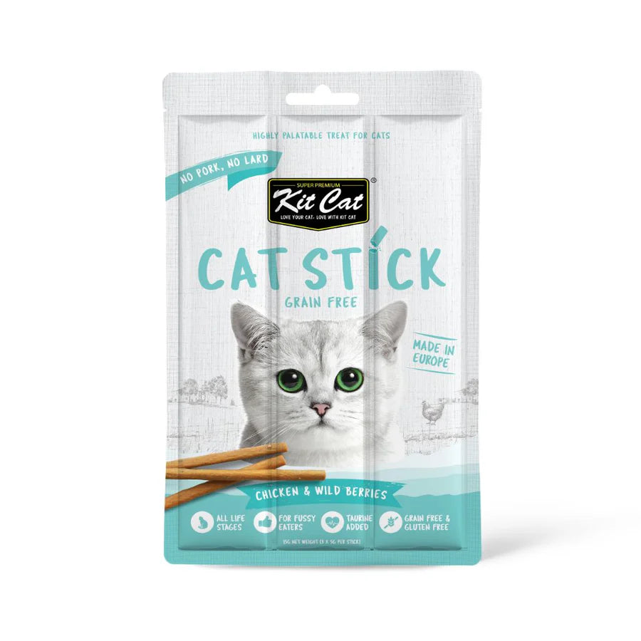 Kit Cat Stick Pollo con Frutos del Bosque